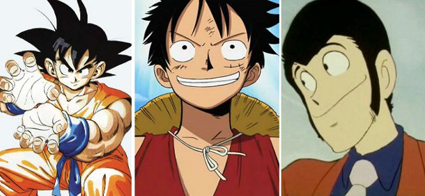 Best Heroes - Goku, Rufy e Lupin