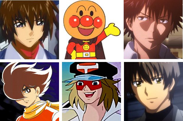 Heroes Mosaic - Kira Yamato - Anpanman - Touma Kamijo - Joe Shimamura - Yattaman1 - Yuuya Bridges Heroes Mosaic - Kira Yamato - Anpanman - Touma Kamijo - Joe Shimamura - Yattaman1 - Yuuya Bridges