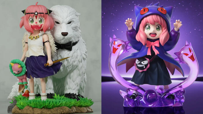 Spy x Family: nuove figure di Anya Forger in cosplay di... Gengar e Principessa Mononoke