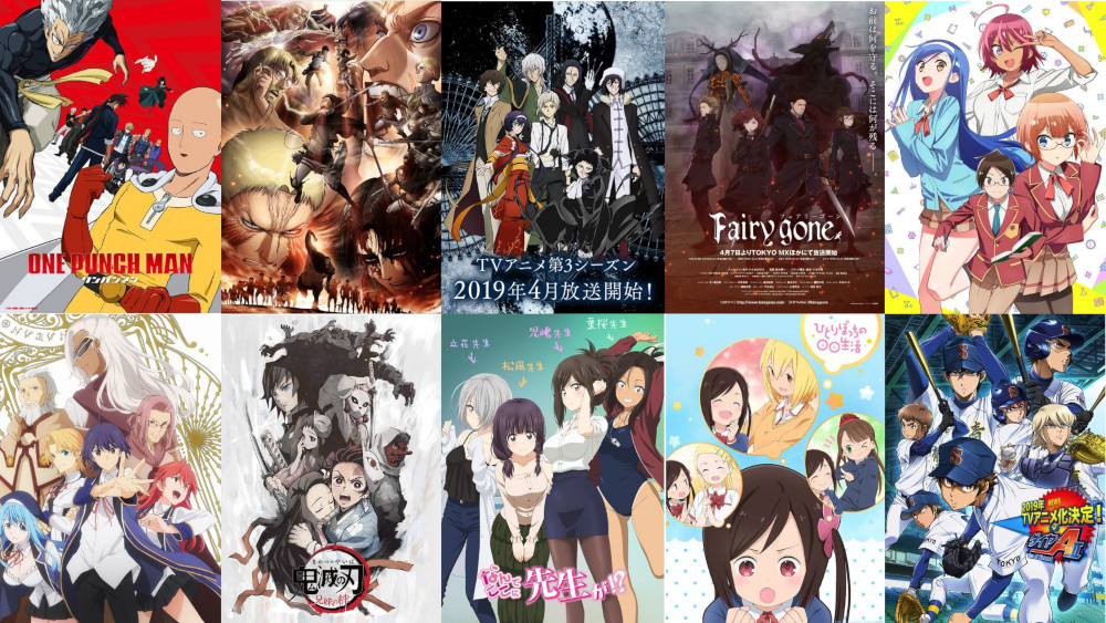 Spring anime 2019 Spring anime 2019